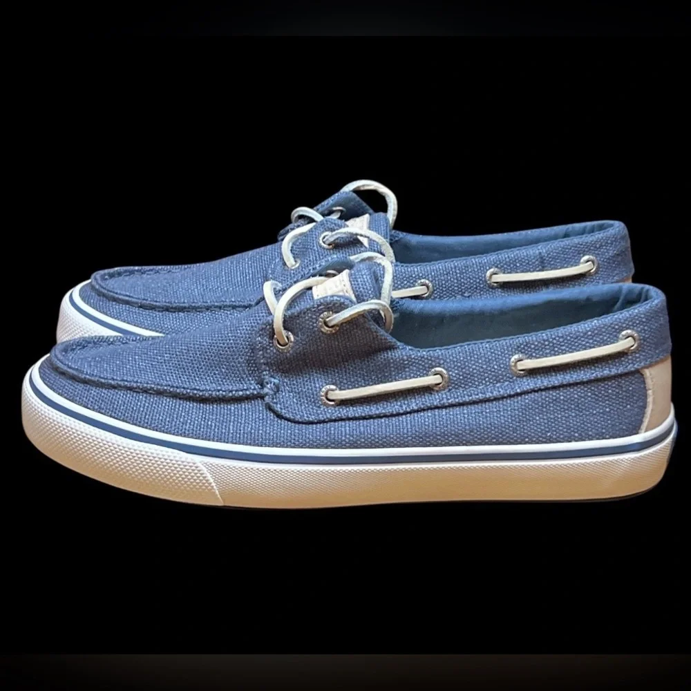 Size 9.5 - SPERRY BAHAMA II HEMP‎ BLUE Mens STS23974